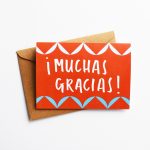 ¡Muchas gracias! - Thank You Card in Spanish