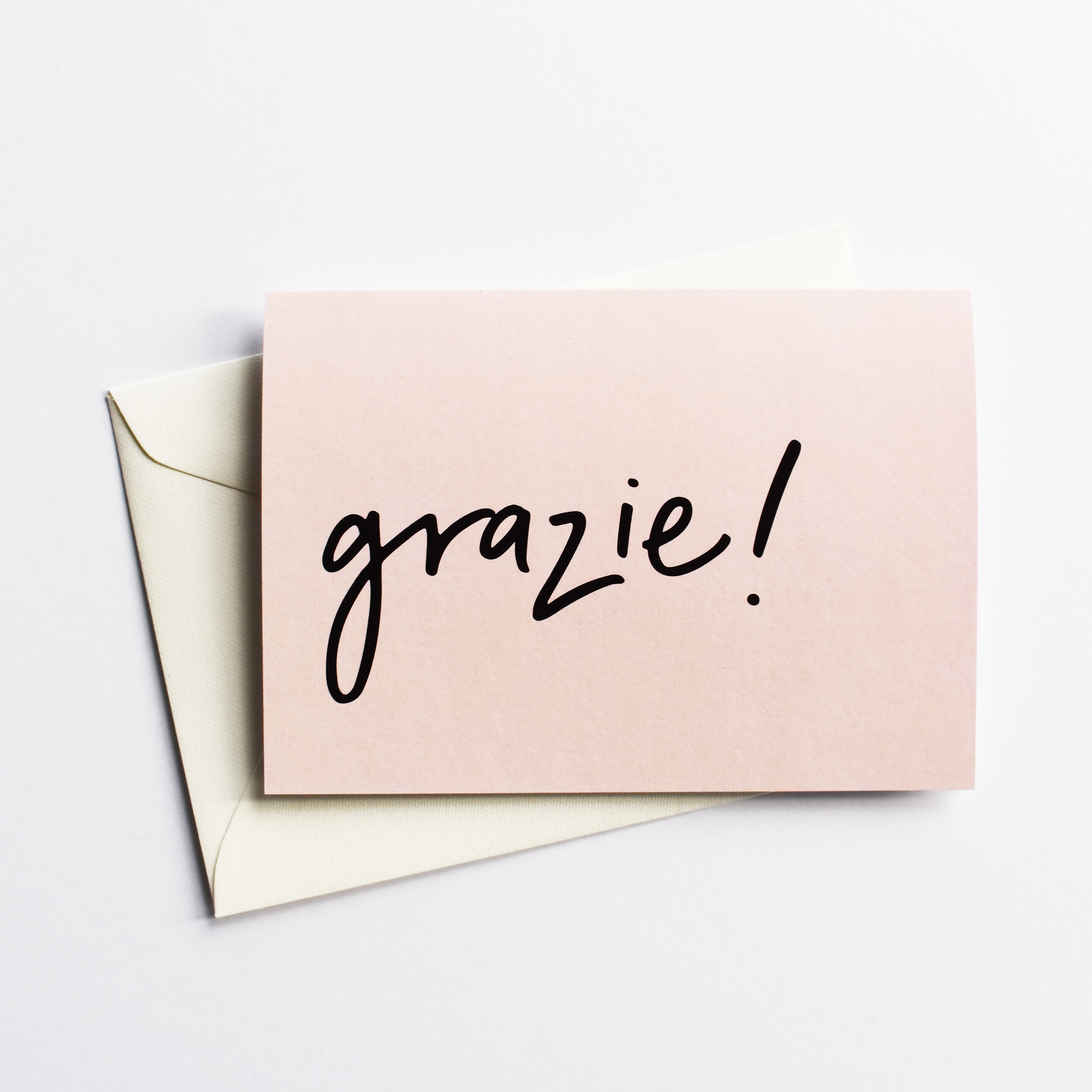200041 Grazie! - Thank You Card in Italian - Image 1