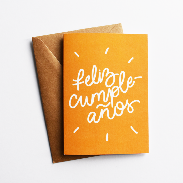 200048 Feliz CumpleaƱos - Birthday Card in Spanish - Image 1