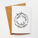 A Multilingual Christmas - Christmas Card in French, Italian, Spanish, German and English