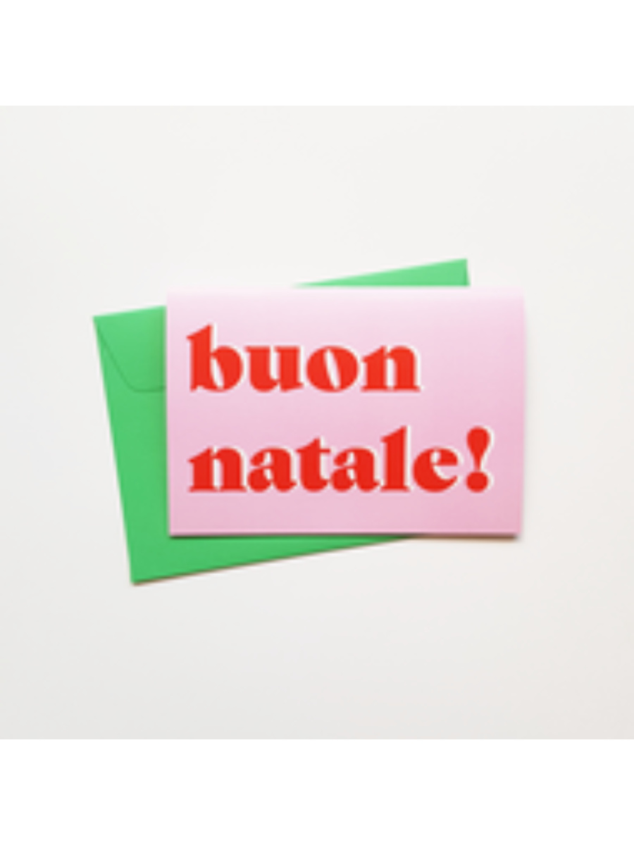 210017 Buon Natale! - Christmas / New Year Card in Italian - Image 1