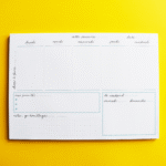 A4 Weekly Planner Notepad - English-French
