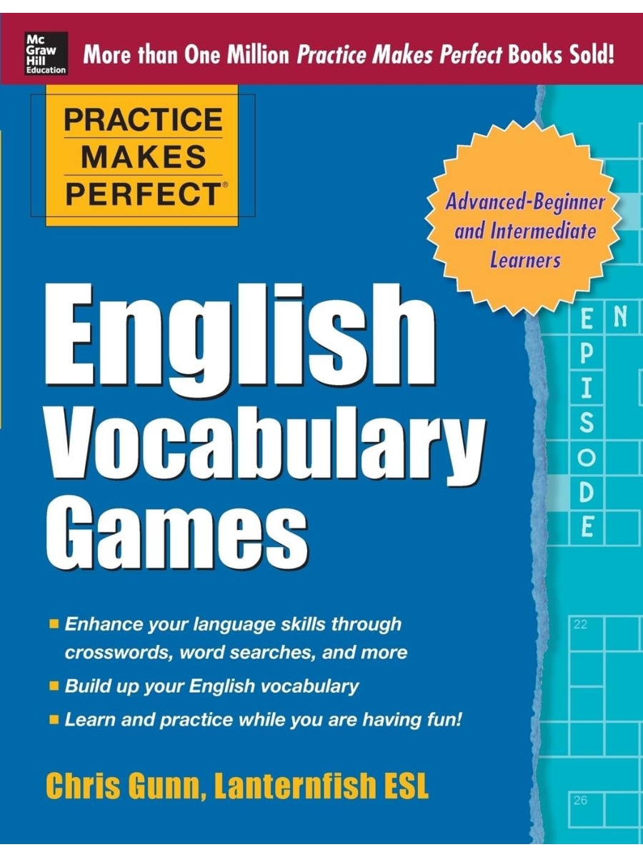 9780071820721(1) Practice Makes Perfect English Vocabulary Games For Beg-Inter-Adv ESL Learners - Image 1