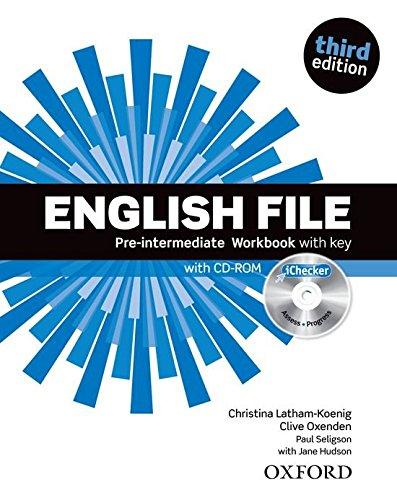 9780194598736 English File Pre-intermediate: Workbook with key and iChecker - Image 1