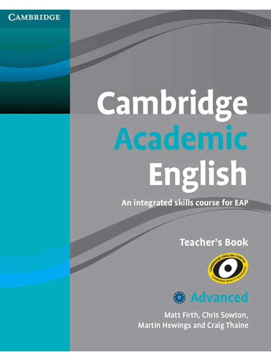 9780521165273 Cambridge Academic English C1 Advanced Teacher's Book - Image 1