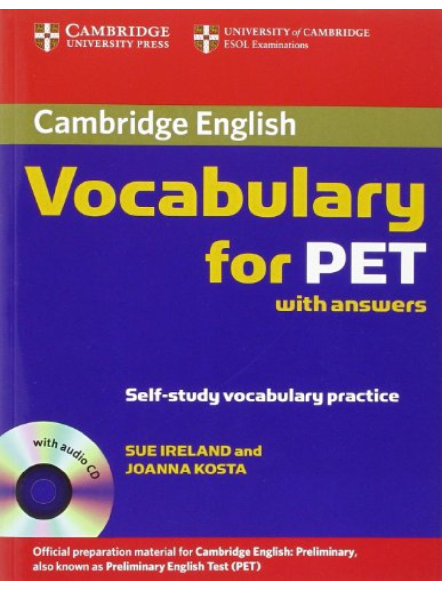 9780521708210(1) Cambridge Vocabulary for PET Student Book with Answers and Audio CD - Image 1