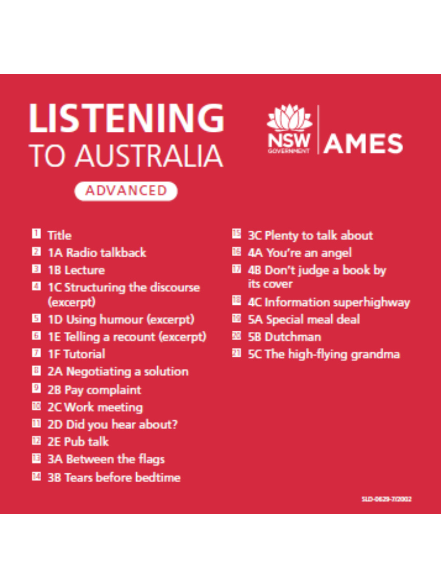 9780731019175 Listening to Australia: Advanced CD - Image 1
