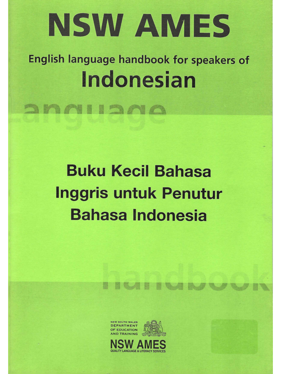 9780731019502(1) English Language Handbook for Speakers of Indonesian - Image 1
