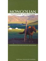 Mongolian-English/English-Mongolian Dictionary & Phrasebook