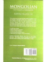 Mongolian-English/English-Mongolian Dictionary & Phrasebook - Image 2
