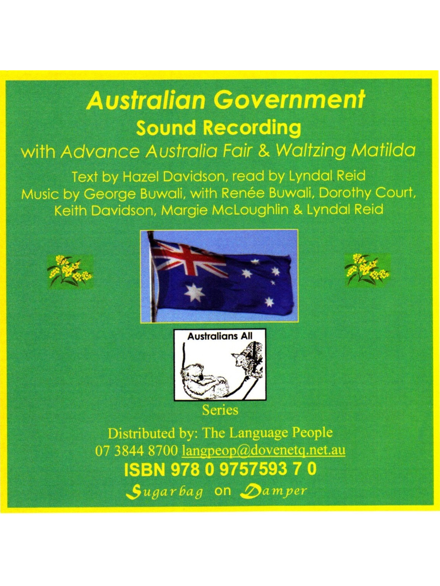 9780975759370(1) Australian Government - Sound Recording - Image 1
