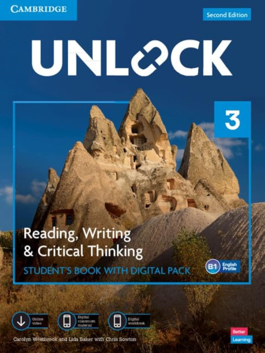 9781009031400(1) Unlock 2nd Edition Level 3 Reading, Writing and Critical Thinking Student's Book with Digital Access - Image 1
