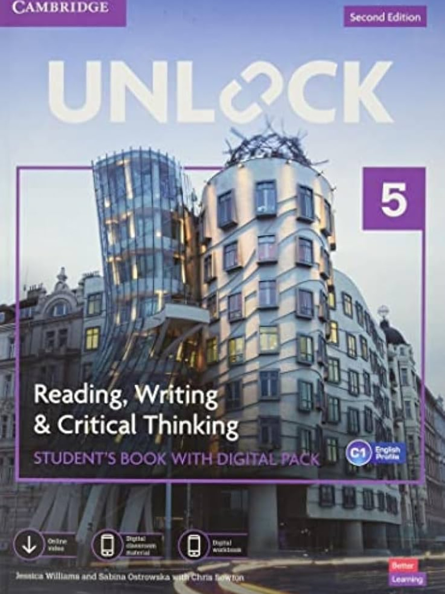 9781009031448(1) Unlock 2nd Edition Level 5 Reading, Writing and Critical Thinking Student's Book with Digital Pack - Image 1