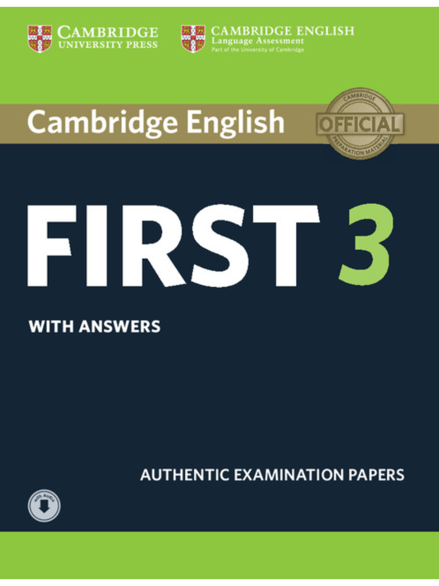 9781108380782(1) Cambridge English First 3 Student's Book with Answers with Audio - Image 1