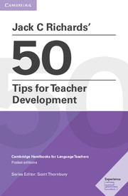 9781108408363 Jack C Richards' 50 Tips for Teacher Development Pocket Editions - Image 1