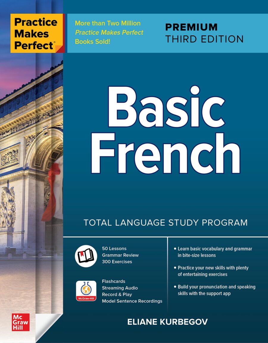 9781264257317 Practice Makes Perfect Basic French, Premium, 3E - Image 1