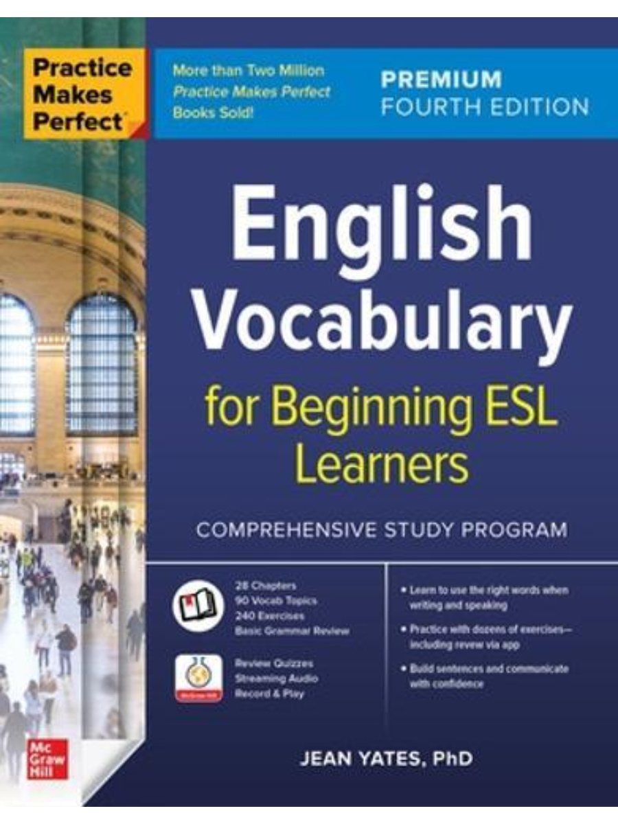 9781264264223(1) Practice Makes Perfect English Vocab for Beginning ESL Learners 4th Edition - Image 1