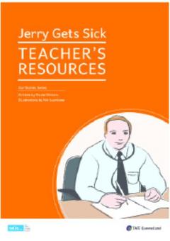 9781875880317 Our Stories Series - Jerry Gets Sick - Teachers' Resource - Image 1