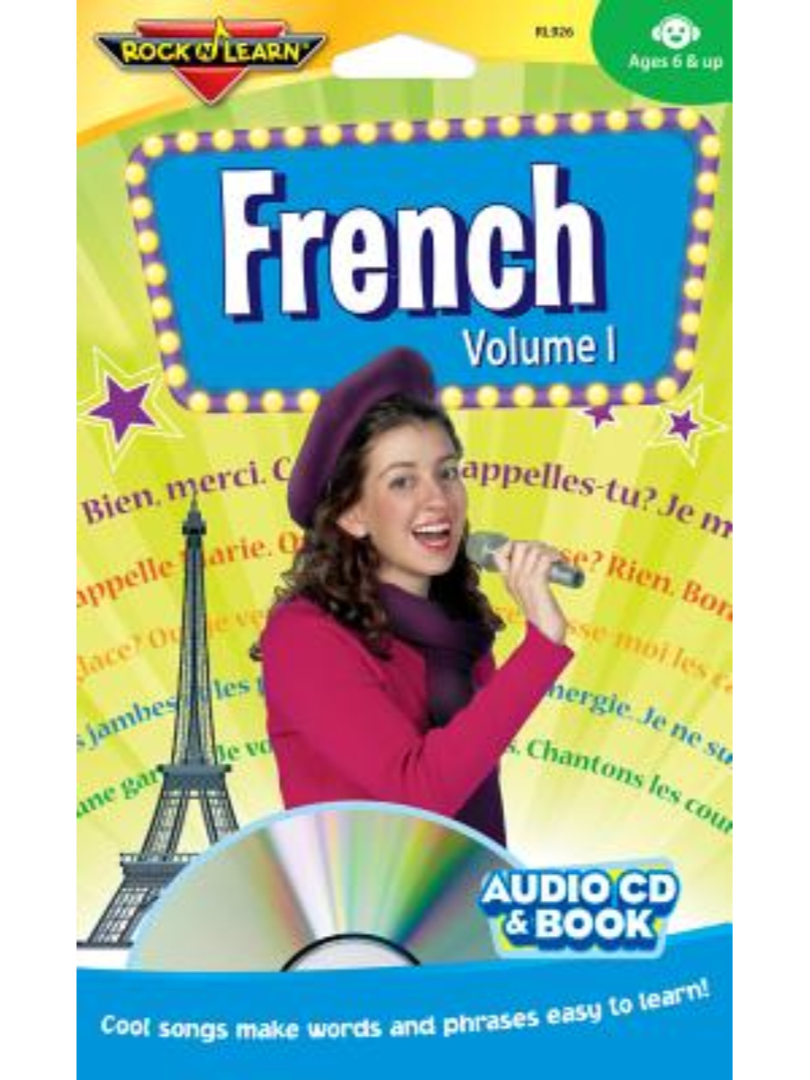 9781878489265(1) Rock N Learn French Volumes 1 Audio CD + Book - Image 1
