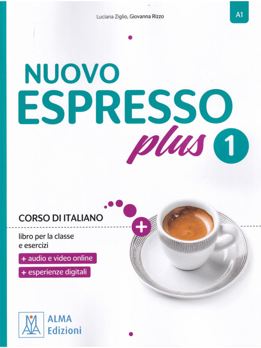 9788861828414(1) Nuovo Espresso plus 1/A1 Libro & esercizi - Book + Online Audio & Video 2025 ed. - Image 1