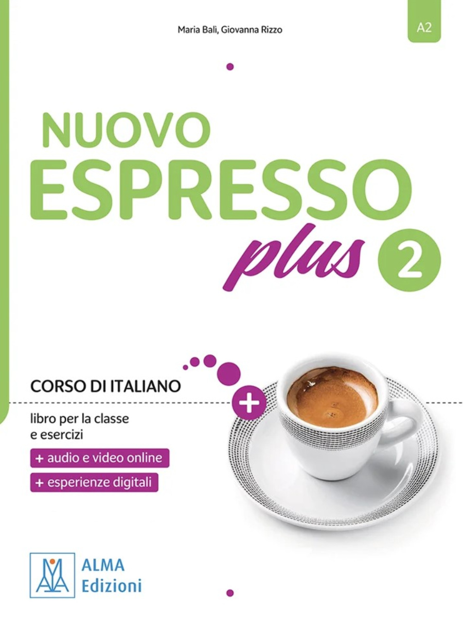 9788861828469(1) Nuovo Espresso plus 2/A2 Libro & esercizi - Book + Online Audio and Video - Image 1